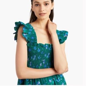 Hill House Home Nap Dress XXL- Emerald Space Floral 18-20-22 Worn Once!